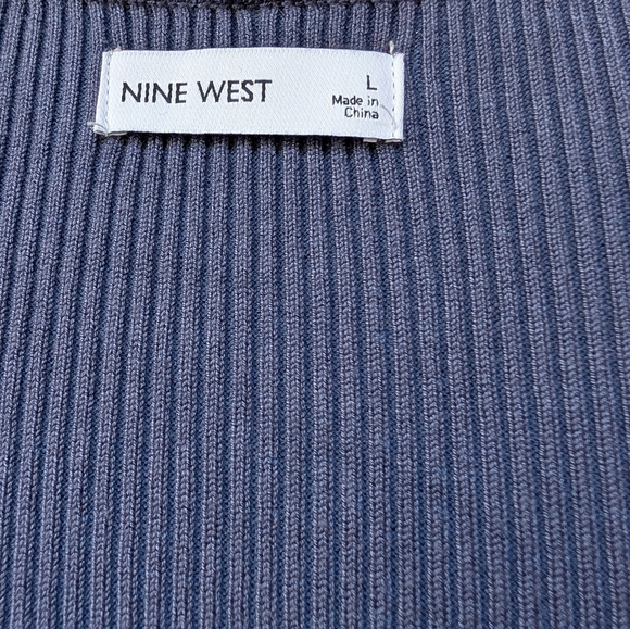 Nine West Hardware Long CardiganColor: Resolute Blue, Size: LARGE (EUC) - Picture 9 of 11